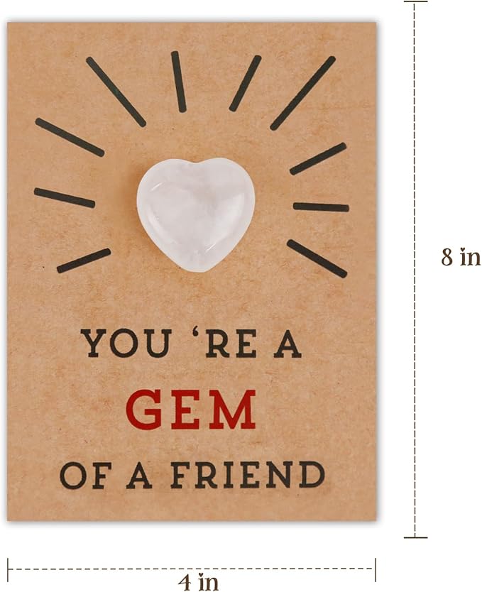 Valentine’s Day Cards with Heart-Shaped Crystals