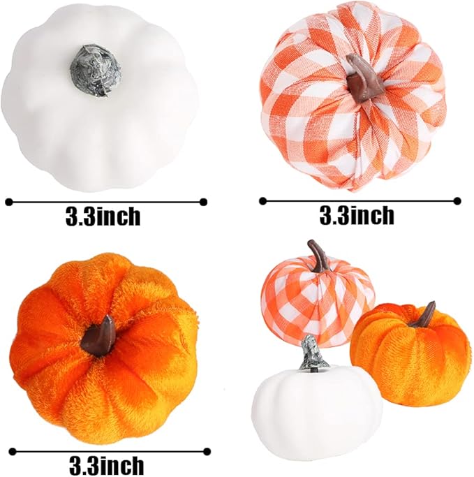 Halloween Velvet Fabric Pumpkins